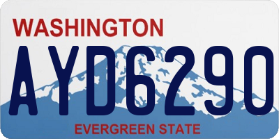 WA license plate AYD6290