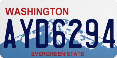 WA license plate AYD6294