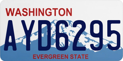 WA license plate AYD6295