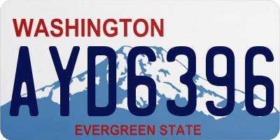 WA license plate AYD6396