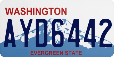 WA license plate AYD6442