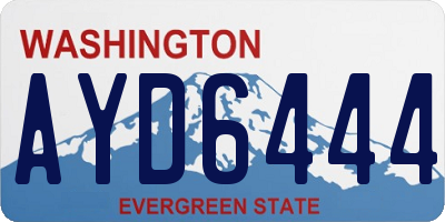 WA license plate AYD6444