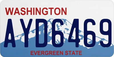 WA license plate AYD6469