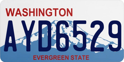 WA license plate AYD6529