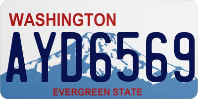WA license plate AYD6569
