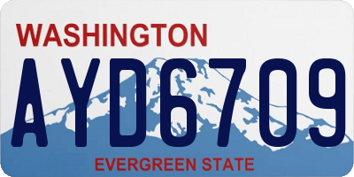 WA license plate AYD6709