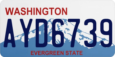 WA license plate AYD6739