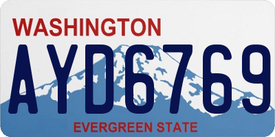 WA license plate AYD6769
