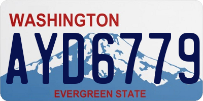 WA license plate AYD6779