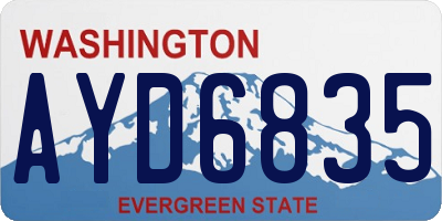 WA license plate AYD6835