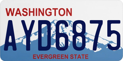 WA license plate AYD6875