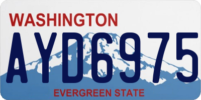 WA license plate AYD6975