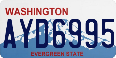 WA license plate AYD6995