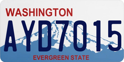 WA license plate AYD7015