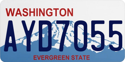 WA license plate AYD7055