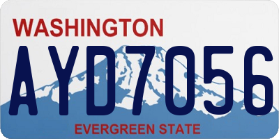 WA license plate AYD7056