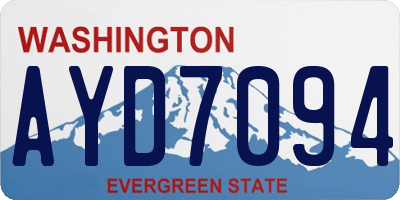 WA license plate AYD7094
