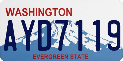 WA license plate AYD7119