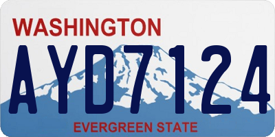 WA license plate AYD7124