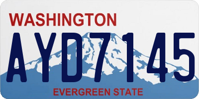 WA license plate AYD7145