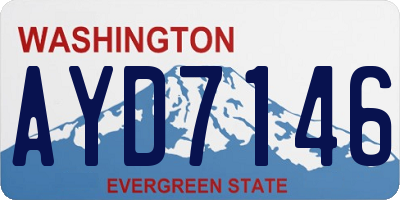 WA license plate AYD7146
