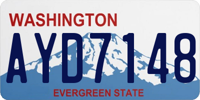 WA license plate AYD7148