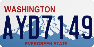 WA license plate AYD7149