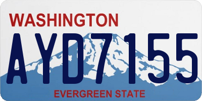 WA license plate AYD7155