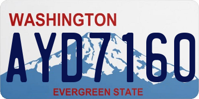 WA license plate AYD7160