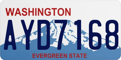 WA license plate AYD7168