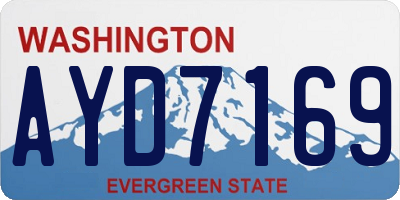 WA license plate AYD7169