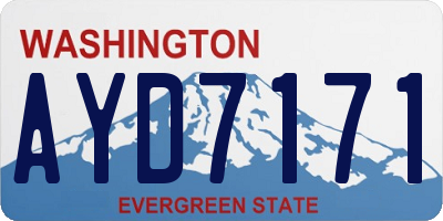 WA license plate AYD7171
