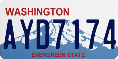 WA license plate AYD7174