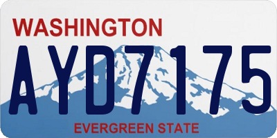 WA license plate AYD7175
