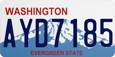 WA license plate AYD7185