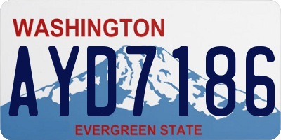 WA license plate AYD7186
