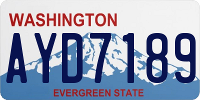 WA license plate AYD7189