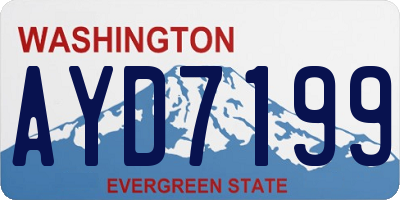 WA license plate AYD7199