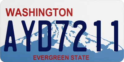 WA license plate AYD7211