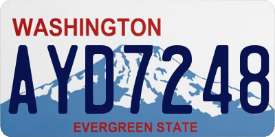 WA license plate AYD7248