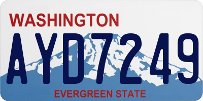 WA license plate AYD7249