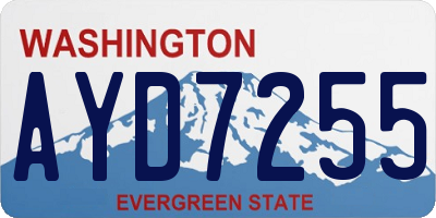 WA license plate AYD7255