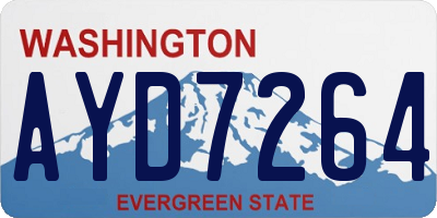 WA license plate AYD7264
