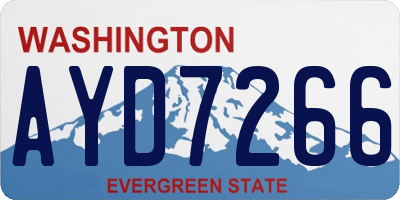 WA license plate AYD7266
