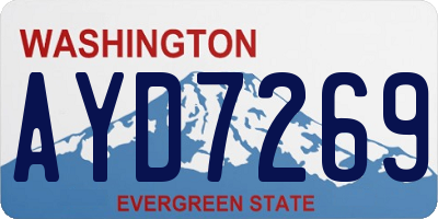 WA license plate AYD7269