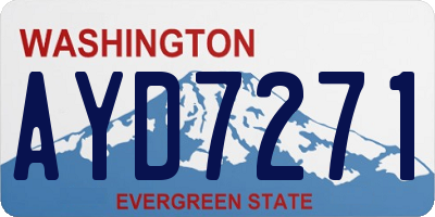WA license plate AYD7271