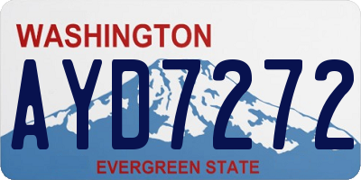 WA license plate AYD7272