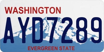 WA license plate AYD7289