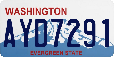 WA license plate AYD7291