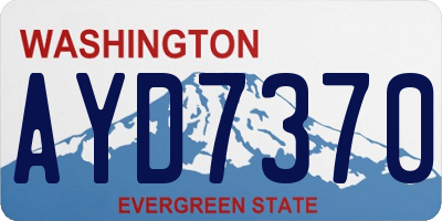 WA license plate AYD7370